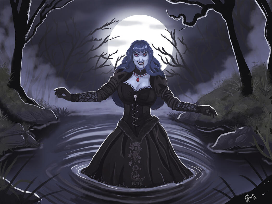 Vampira en el lago